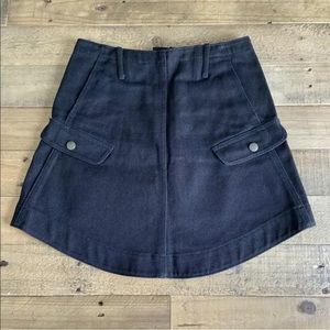 COACH black denim skirt with pockets